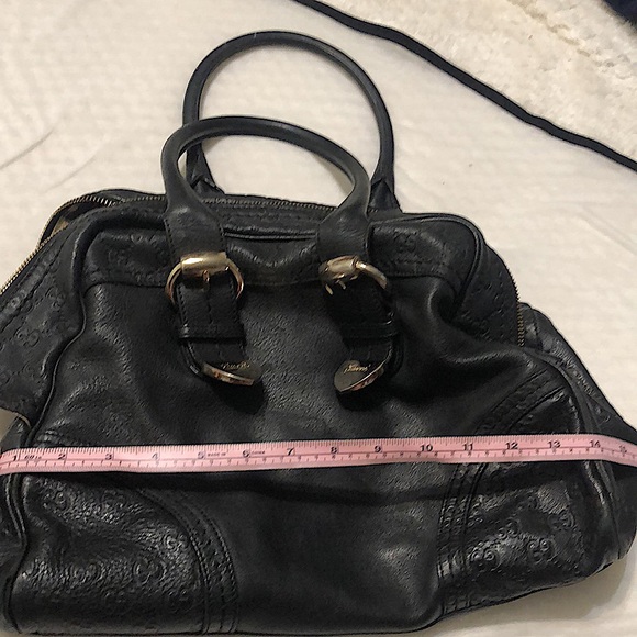 Gucci Authentic Leather Handbag travel  Tote - Picture 15 of 16